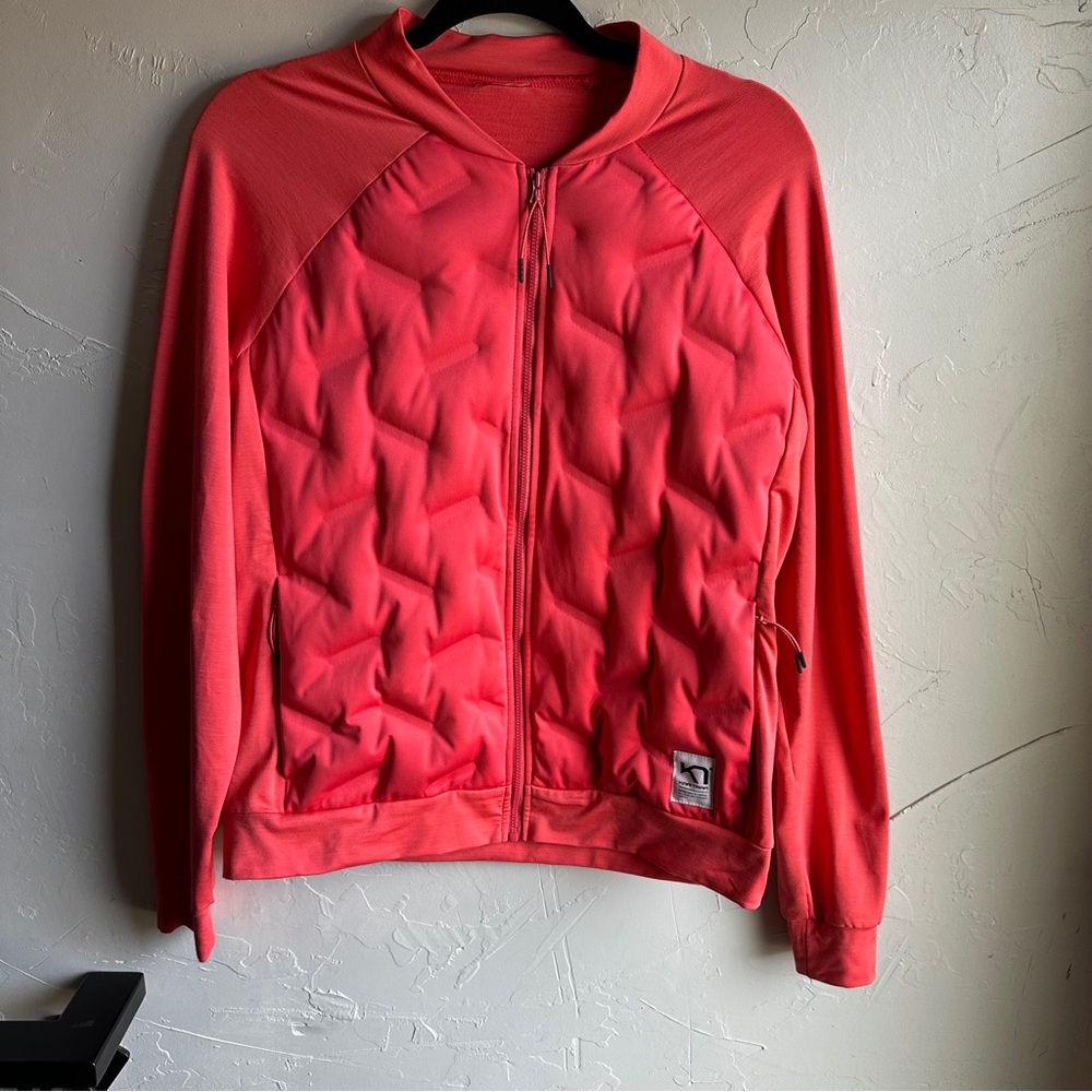 Kari Traa Maria Coral‎ Down Front Zip Jacket Athleisure Outdoor Layer Sz L?